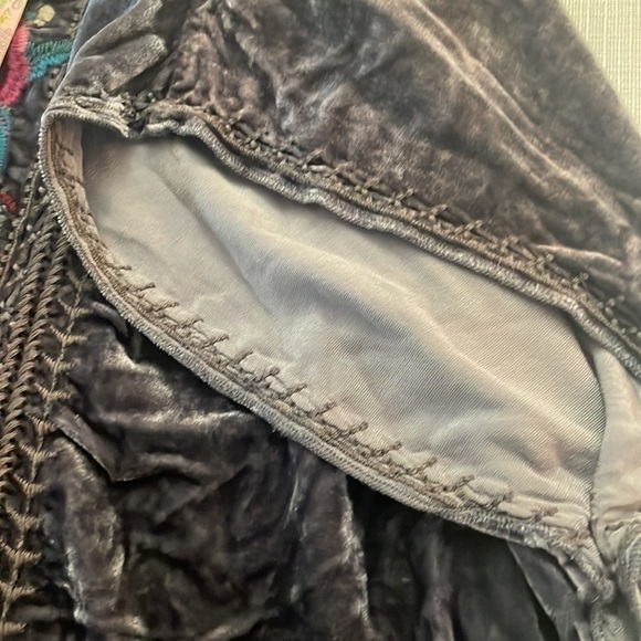 Johnny Was  Tilda Velvet V-Neck PonchoTunic “Storm Grey” NWT oversized - Picture 7 of 13
